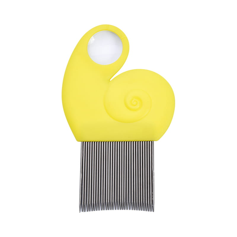 Snail Fin-tandet anti-slip forstørrelsesglas lusekam